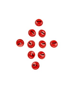 Kostümzubehör Glöckchen 10 Stk. 13mm rot
