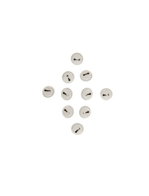 Kostümzubehör Glöckchen 10 Stk. 13mm weiß
