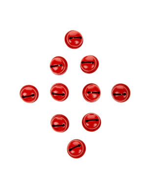 Kostümzubehör Glöckchen 10 Stk. 20mm rot