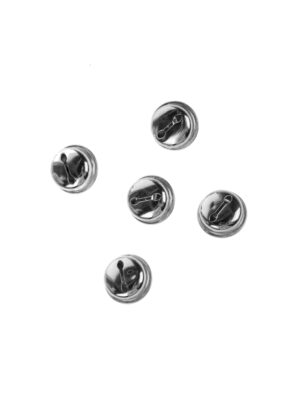 Kostümzubehör Glöckchen 5 Stk. 30mm silber