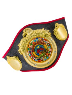 Kostümzubehör Gürtel Champion schwarz/gold one size