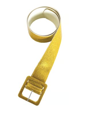 Kostümzubehör Gürtel Glitzer gold one size
