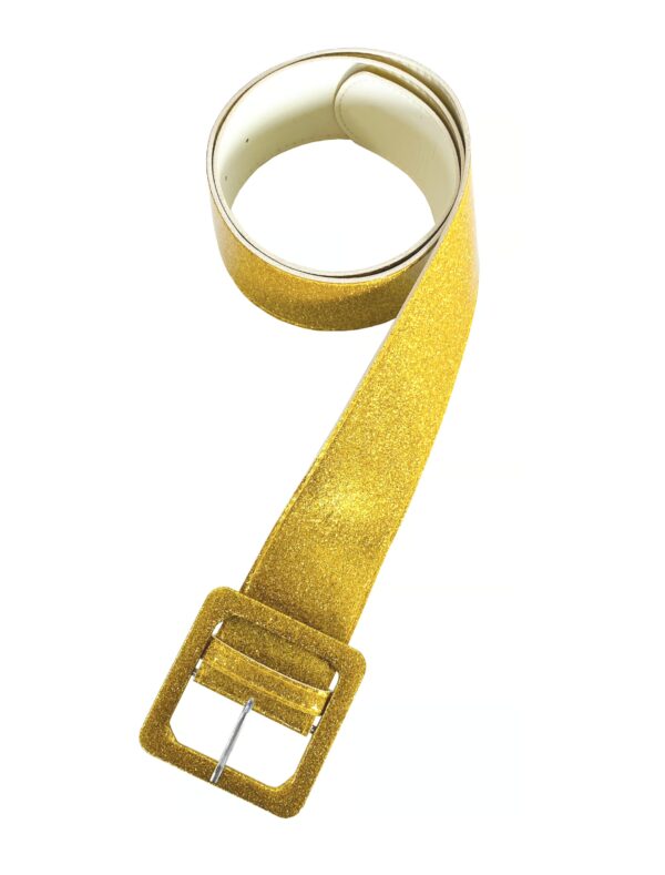Kostümzubehör Gürtel Glitzer gold one size