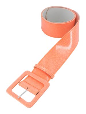 Kostümzubehör Gürtel Glitzer pastell orange