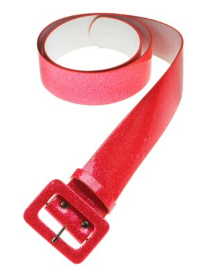 Kostümzubehör Gürtel Glitzer rot one size