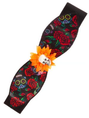 Kostümzubehör Gürtel Tag der Toten bunt Farbe: bunt