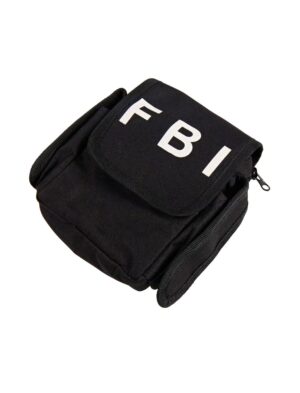 Kostümzubehör Gürteltasche FBI Farbe: schwarz