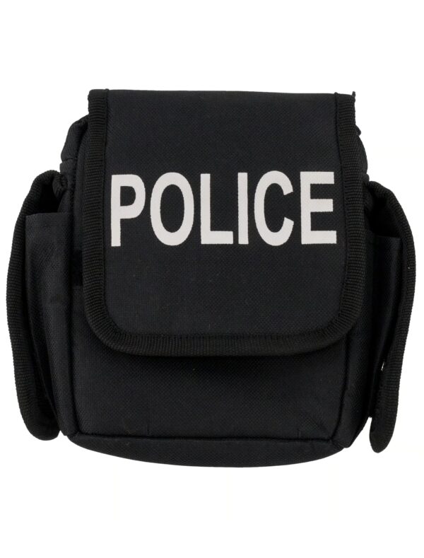 Kostümzubehör Gürteltasche Police schwarz