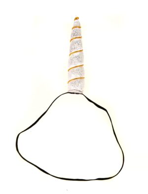 Kostümzubehör Haarband Einhorn weiß