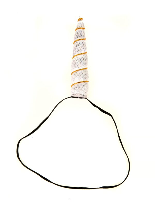 Kostümzubehör Haarband Einhorn weiß