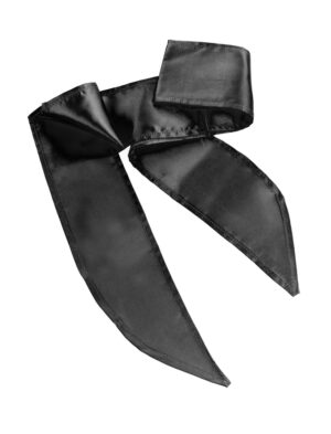 Kostümzubehör Haarband Satin Damen schwarz