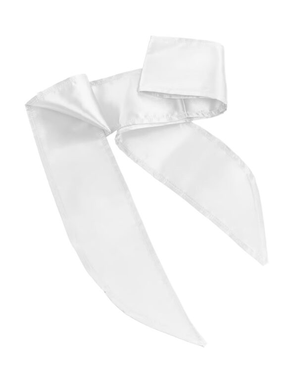 Kostümzubehör Haarband Satin Damen weiß