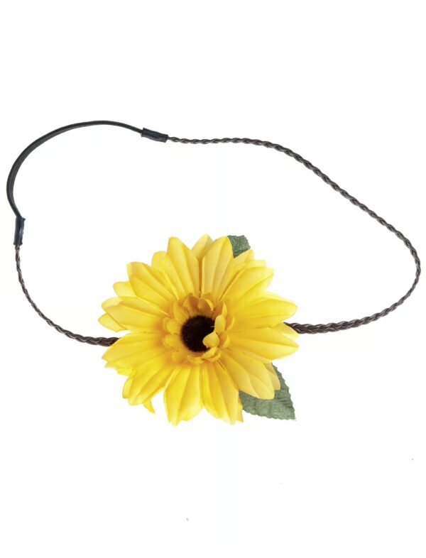 Kostümzubehör Haarband mit Sonnenblume Farbe: gelb