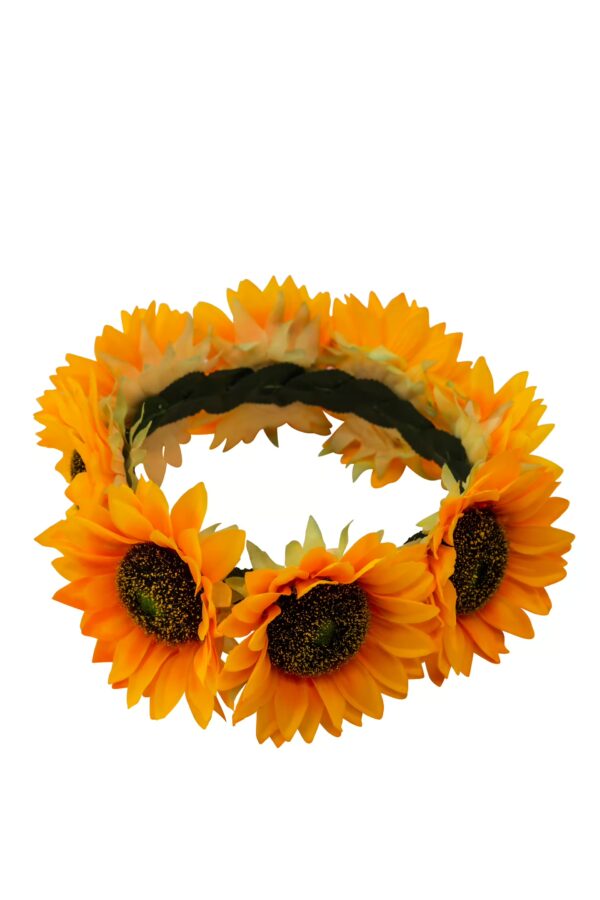 Kostümzubehör Haarband mit großen Sonnenblumen Farbe: gelb