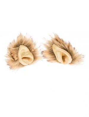 Kostümzubehör Haarclip Ohren Satin gold/braun
