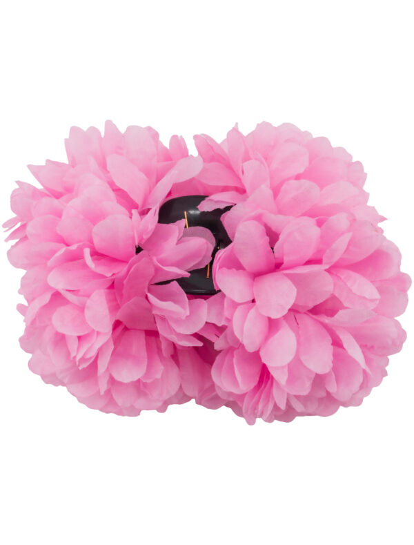 Kostümzubehör Haarklammer Blume pink