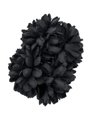 Kostümzubehör Haarklammer Blume schwarz