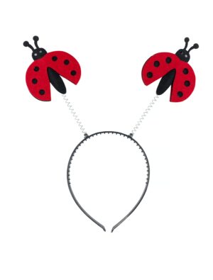 Kostümzubehör Haarreif 2 Marienkäfer Damen schwarz/rot