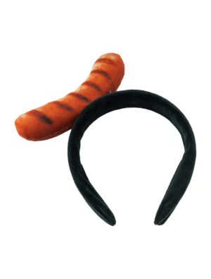 Kostümzubehör Haarreif Bratwurst braun