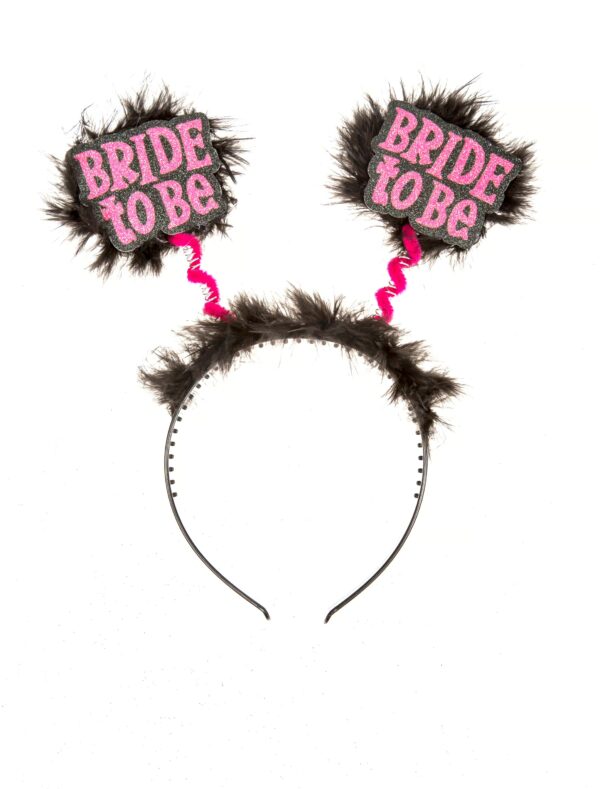 Kostümzubehör Haarreif Bride To Be Farbe: schwarz/pink