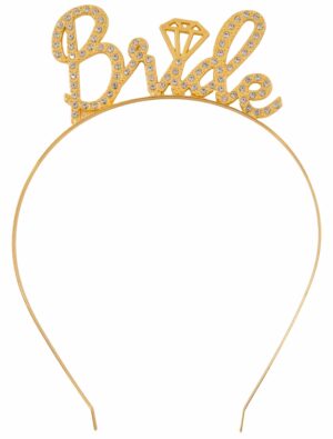 Kostümzubehör Haarreif Bride gold