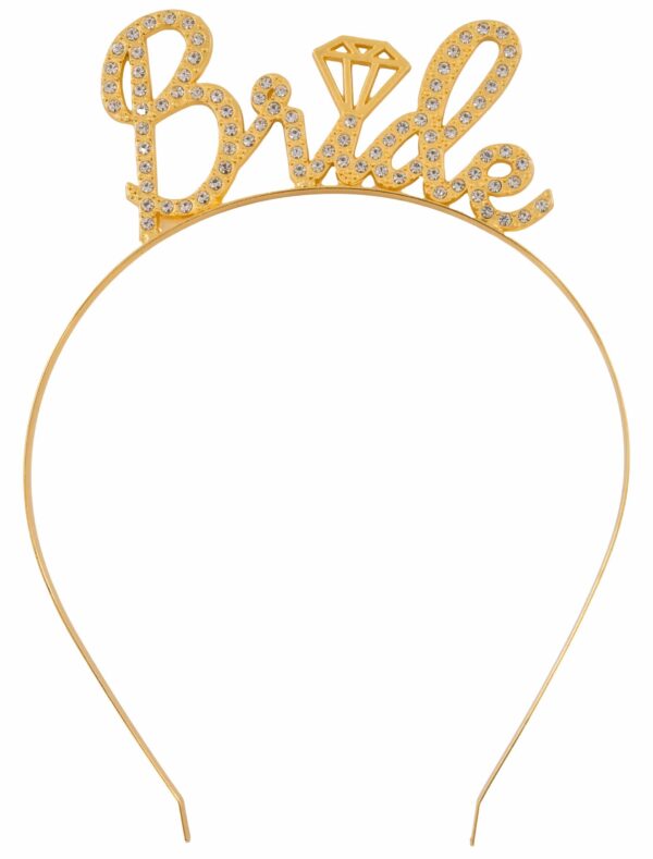 Kostümzubehör Haarreif Bride gold