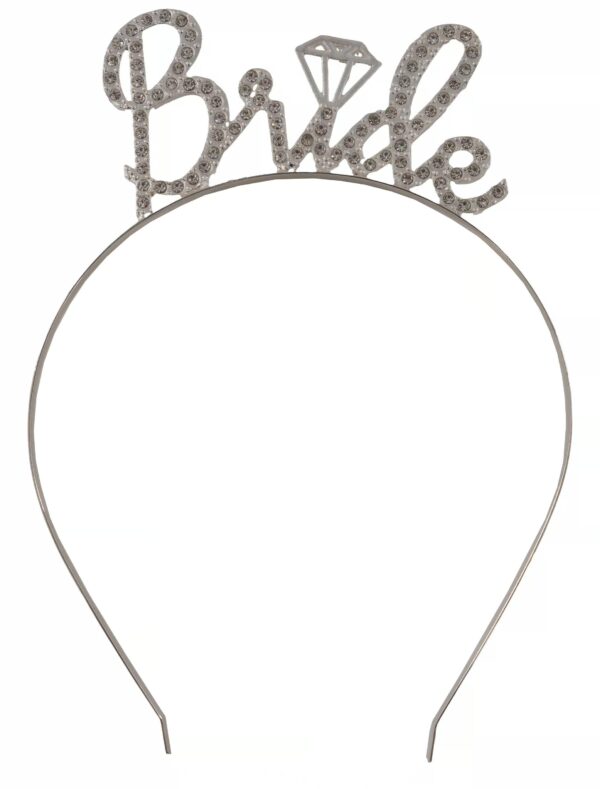 Kostümzubehör Haarreif Bride silber