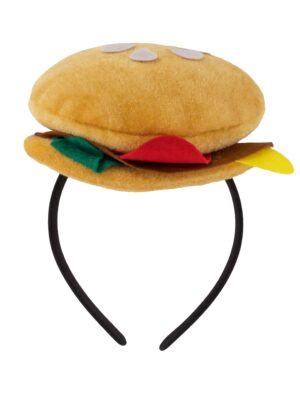 Kostümzubehör Haarreif Burger braun