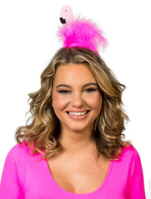 Kostümzubehör Haarreif Flamingo pink