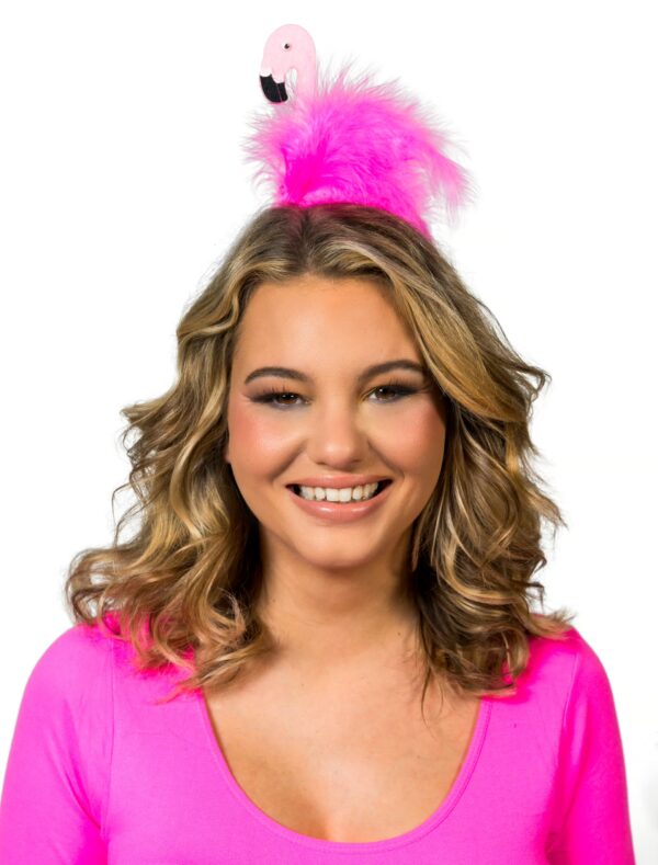 Kostümzubehör Haarreif Flamingo pink