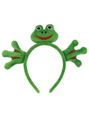 Kostümzubehör Haarreif Frosch grün