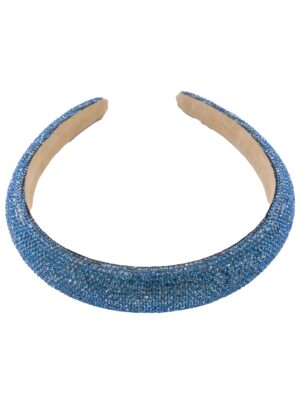 Kostümzubehör Haarreif Glitzer blau