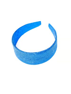 Kostümzubehör Haarreif Glitzer blau