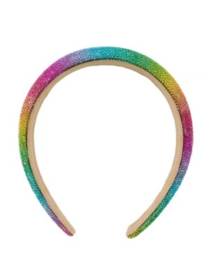 Kostümzubehör Haarreif Glitzer bunt Farbe: bunt