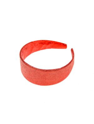 Kostümzubehör Haarreif Glitzer rot
