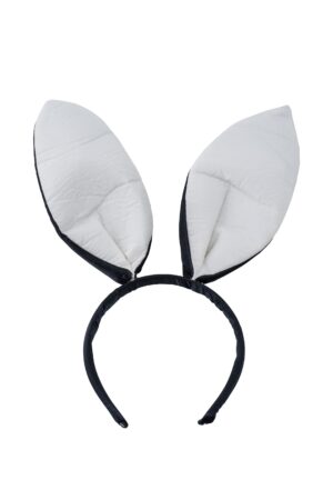 Kostümzubehör Haarreif Hase schwarz/weiß