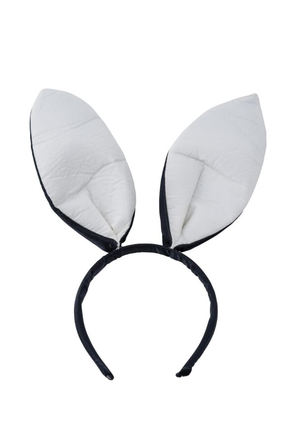 Kostümzubehör Haarreif Hase schwarz/weiß