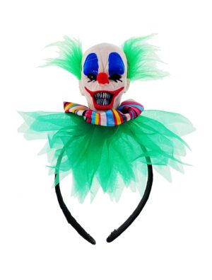 Kostümzubehör Haarreif Horrorclownkopf Farbe: mehrfarbig