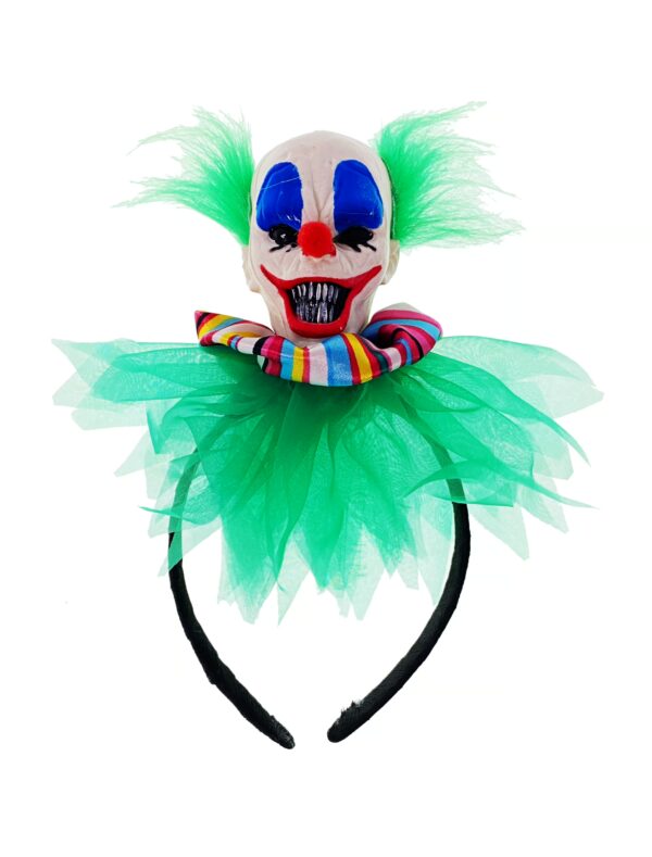 Kostümzubehör Haarreif Horrorclownkopf Farbe: mehrfarbig