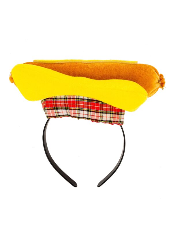 Kostümzubehör Haarreif Hotdog Farbe: mehrfarbig