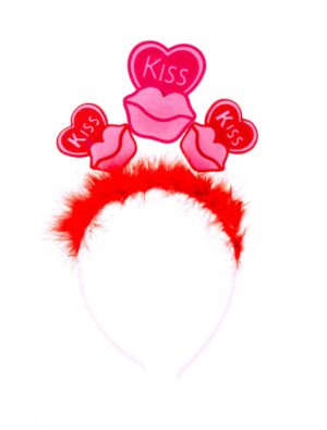 Kostümzubehör Haarreif Kiss Farbe: pink