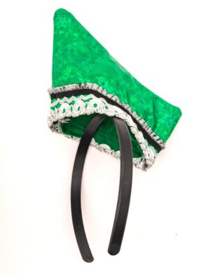 Kostümzubehör Haarreif Mini Komiteemütze grün