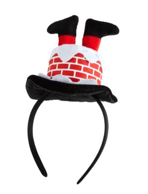 Kostümzubehör Haarreif Minihut Schornstein mit Weihnachtsmann Farbe: