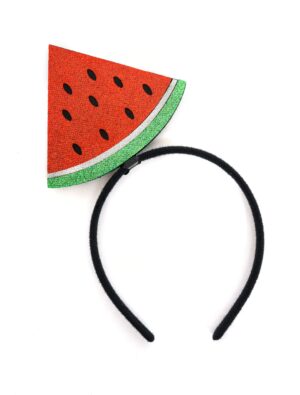 Kostümzubehör Haarreif Scheibe Wassermelone Damen rot/grün