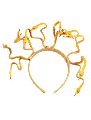 Kostümzubehör Haarreif Schlangen Damen gold
