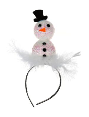 Kostümzubehör Haarreif Schneemann Farbe: weiß