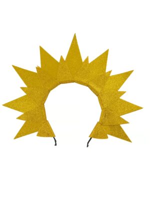 Kostümzubehör Haarreif Sonne gold