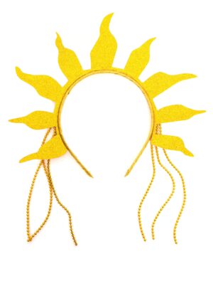 Kostümzubehör Haarreif Sonnenstrahlen Damen gold