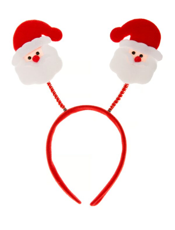 Kostümzubehör Haarreif Weihnachtsmänner Farbe: rot/weiß