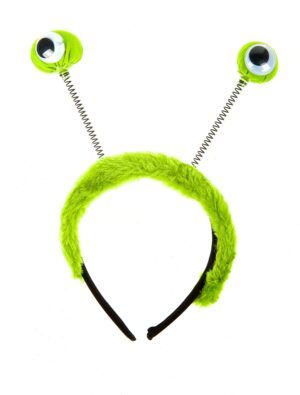Kostümzubehör Haarreif mit Augen grün